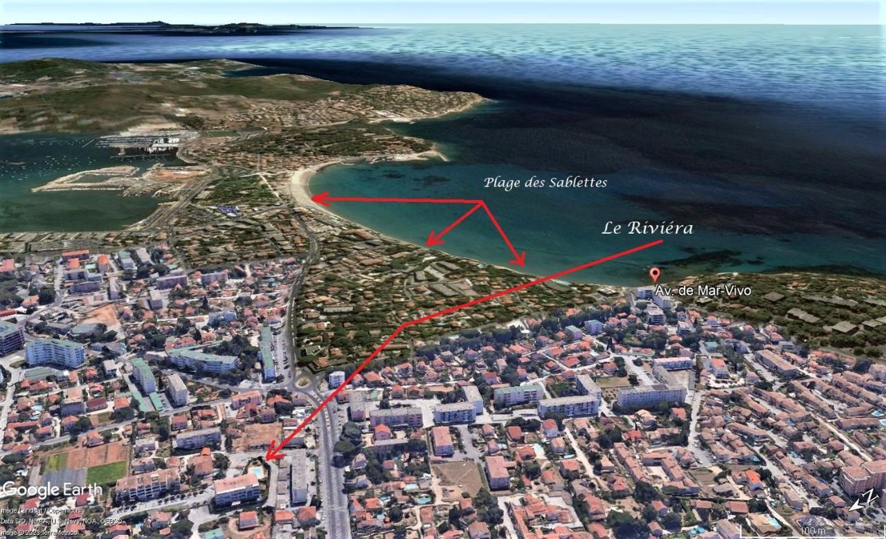 Appartement Avec Piscine Et Garage Proche Plage Et Commerces La Seyne-sur-Mer Eksteriør bilde
